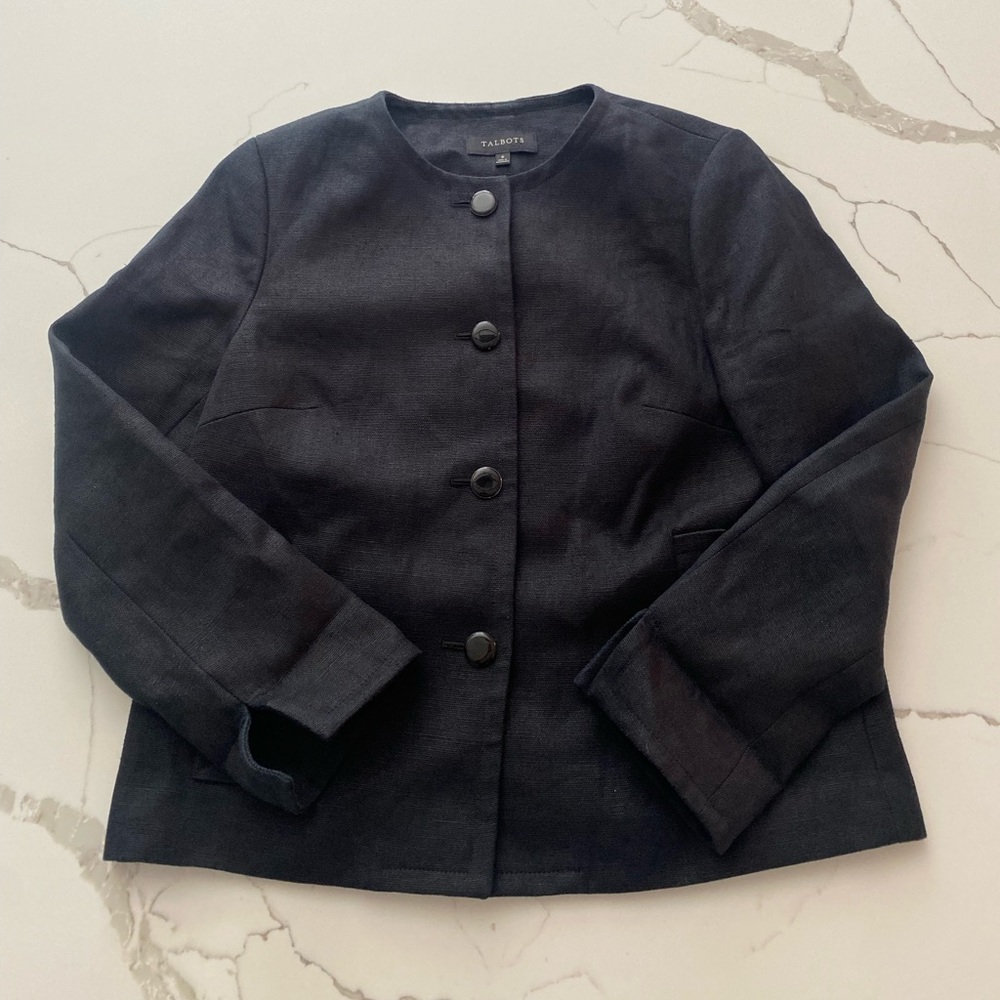 Talbots Women’s Black Blazer Jacket, Size 6